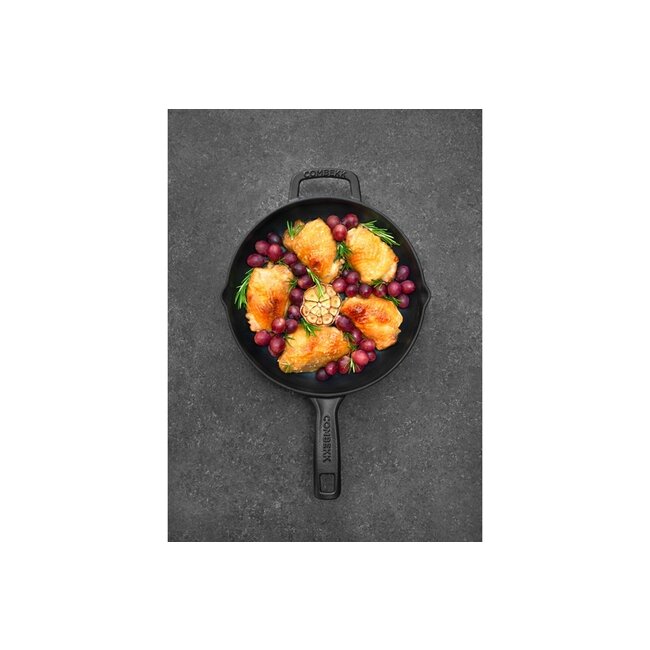 COMBEKK Classic Skillet 26cm Enameled Cast Iron Black