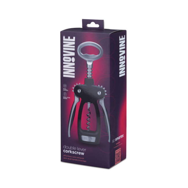 Innovine™ Double Lever Corkscrew in Graphite