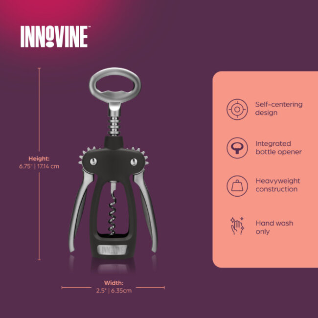 Innovine™ Double Lever Corkscrew in Graphite