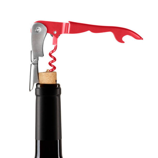 Innovine™ Double Hinge Corkscrew in Raspberry