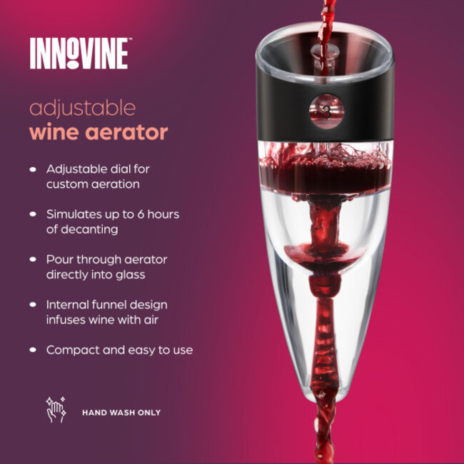 Innovine™ Adjustable Wine Aerator in Graphite