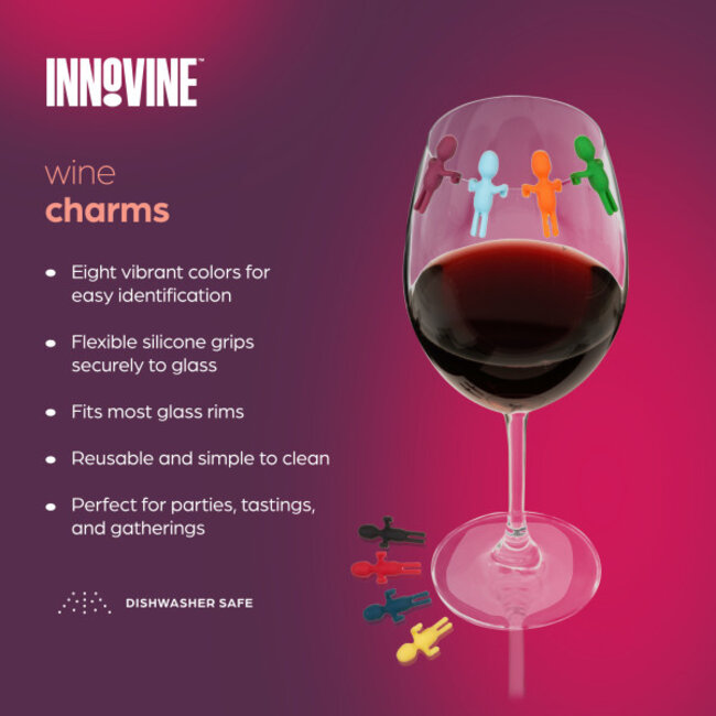 Innovine™ Silicone Wine Charms (set of 8)