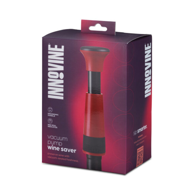 Innovine™ Vacuum Pump Wine Saver in Raspberry