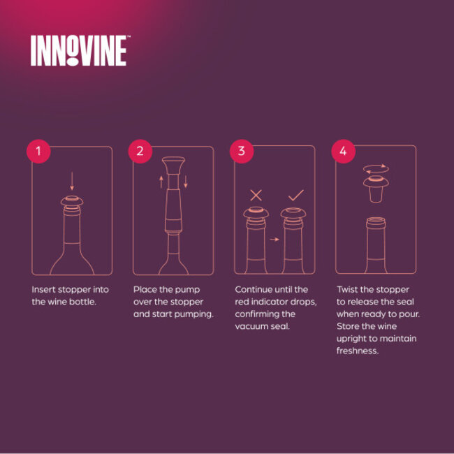 Innovine™ Vacuum Pump Wine Saver in Deep Teal