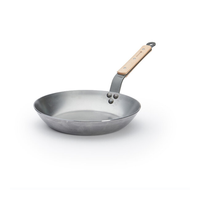 de Buyer Koekenpan Mineral B met houten steel 26cm