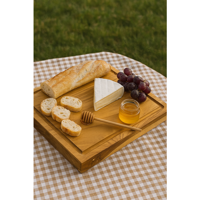 BC Teakhouten snijplank 30x25x4cm