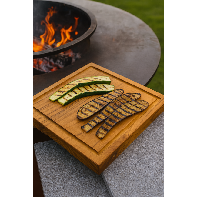 BC Teakhouten snijplank 30x25x4cm