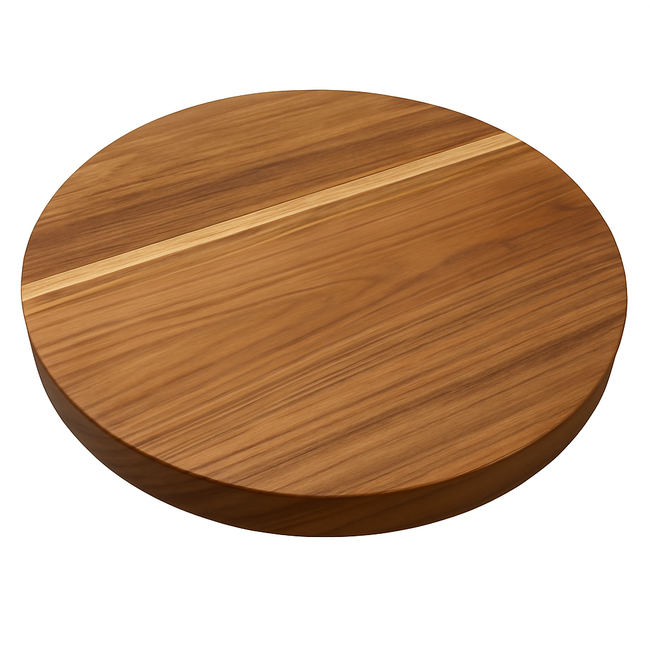 BC Teakhouten hakblok rond 45x6cm