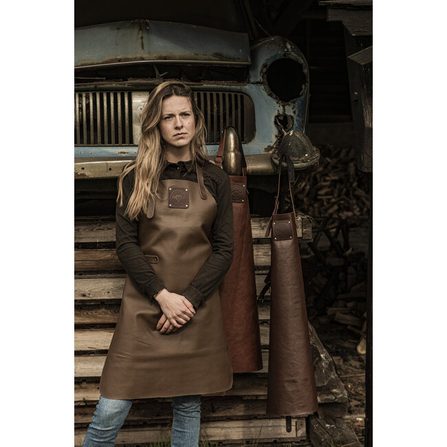 Witloft schort Buffalo - Bruin - Buffelleer