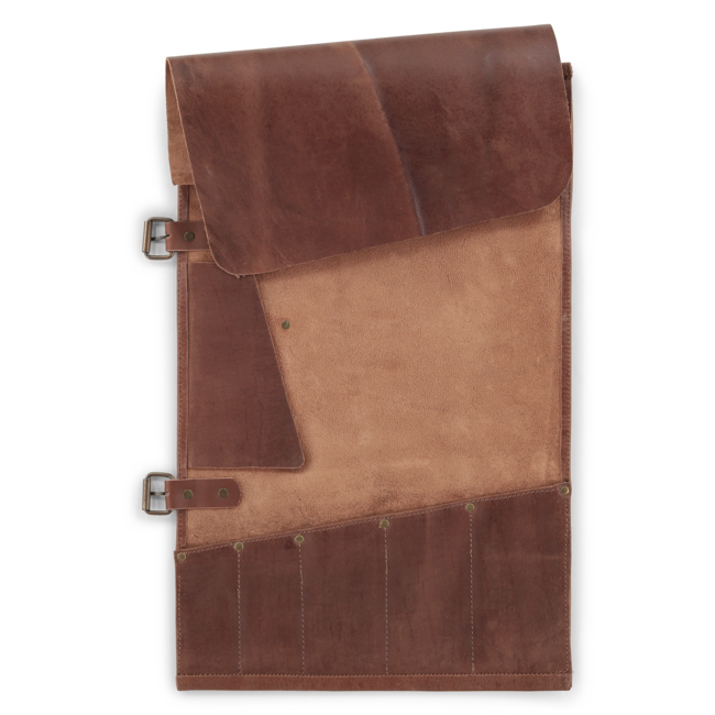 Witloft Buffalo knife roll 5-pocket - Cognac