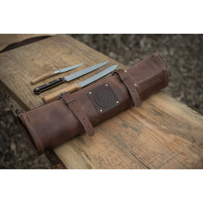 Witloft Buffalo knife roll 5-pocket - Cognac