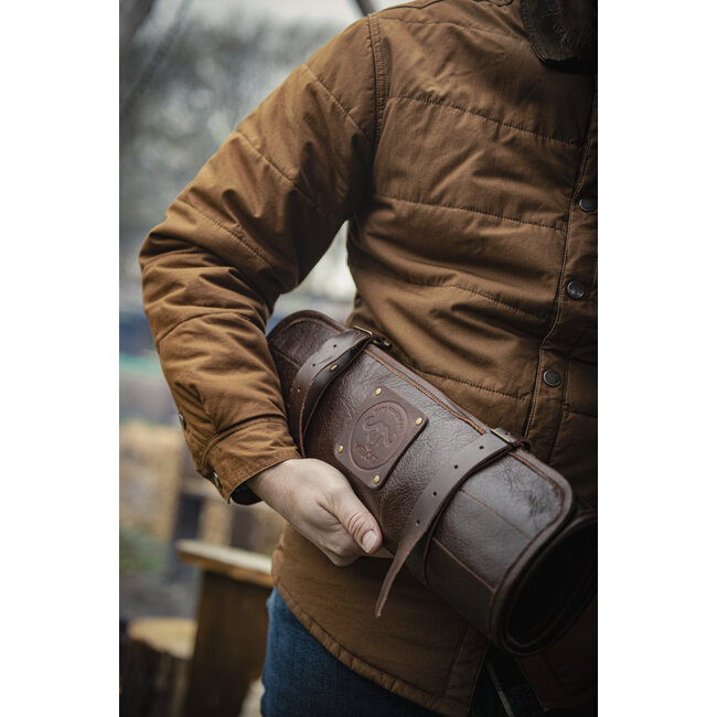 Witloft Buffalo knife roll 9-pocket - Chocolat