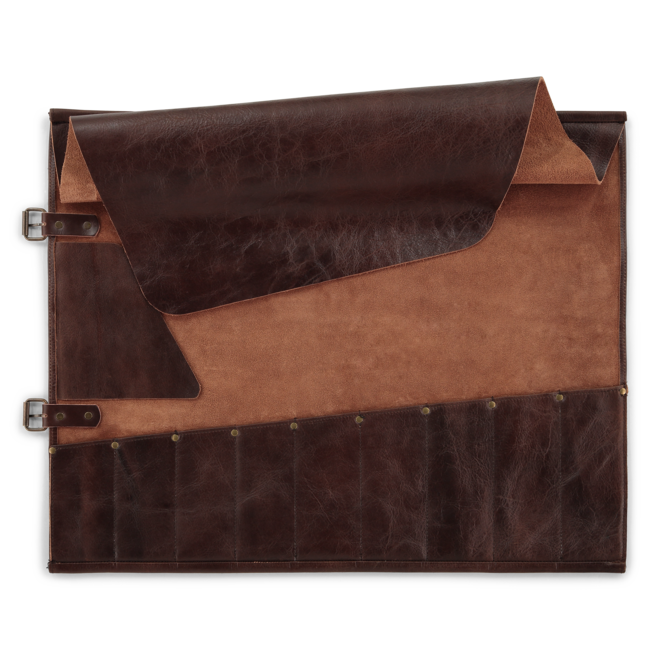 Witloft Buffalo knife roll 9-pocket - Cognac