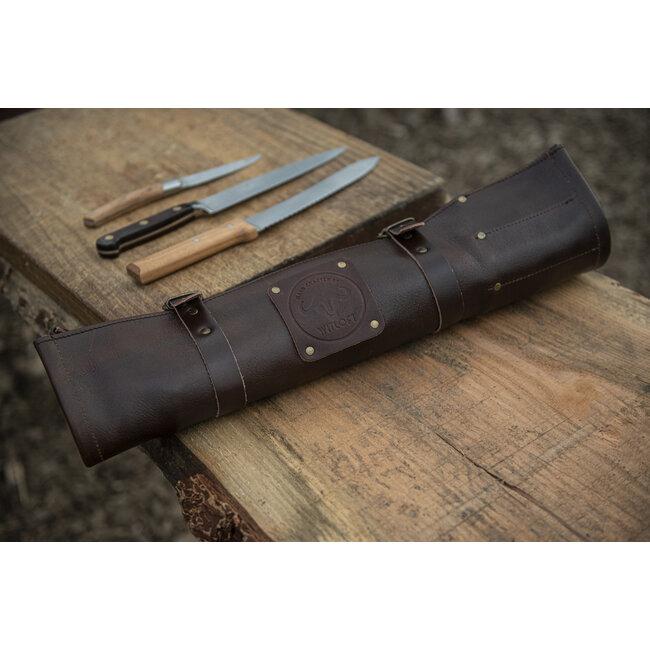 Witloft Buffalo knife roll 9-pocket - Cognac