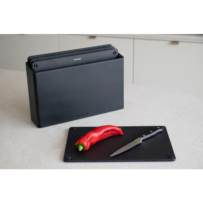 Combekk Cuttingboard Station 4pcs Black/Black