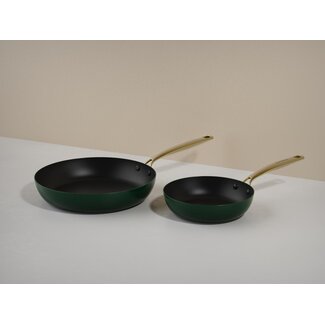 Combekk COMBEKK Fry Pan 2pcs set 20/28cm Holly Green- Element Expert