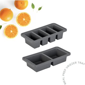 Combekk The Original Food Cube  set of 2 (250&500ML) - Grey