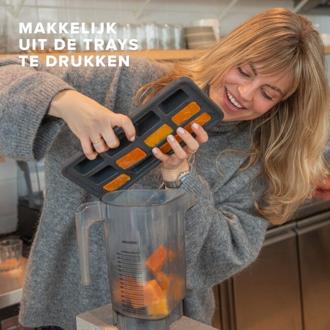 The Original Food Cube  set of 2 (250&500ML) - Grey