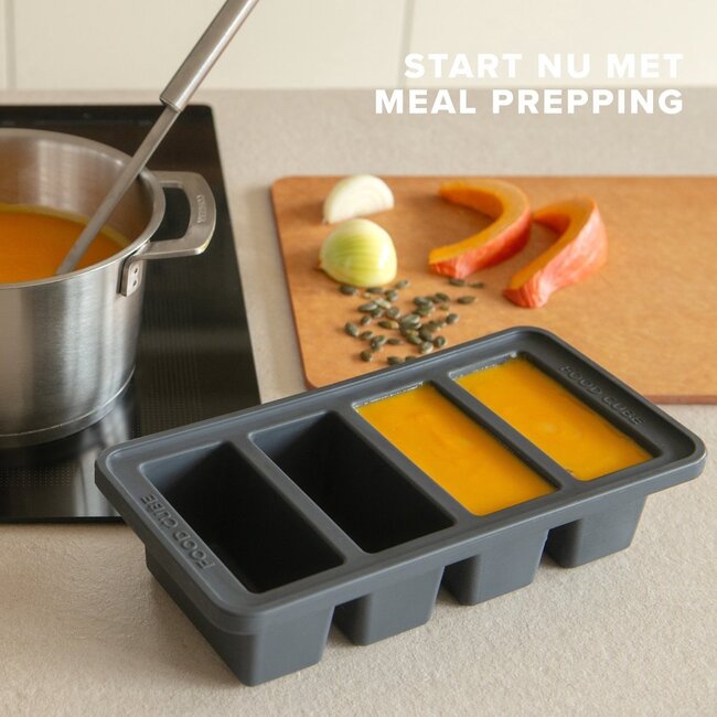 The Original Food Cube  set of 2 (250&500ML) - Grey