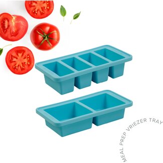 Combekk The Original Food Cube  Set of 2 (250 + 500ML) - Blue