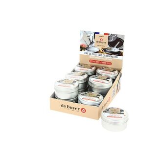 de Buyer De Buyer Display Onderhoudswas voor stalen pannen - 12 stuks