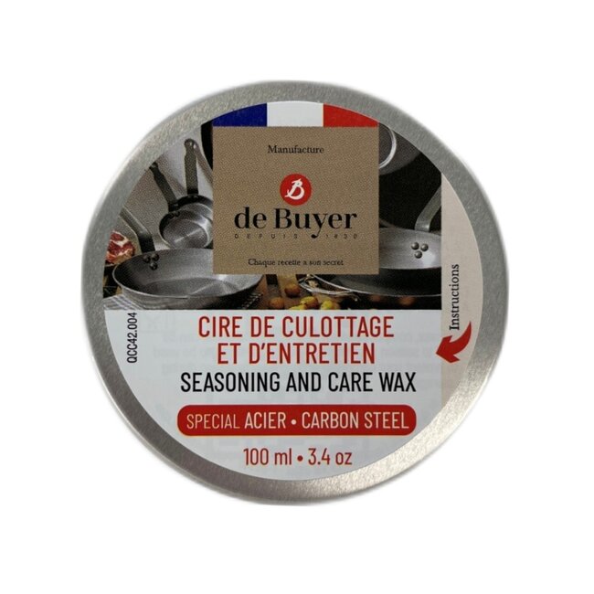 De Buyer Onderhoudswas voor stalen pannen - 100ml