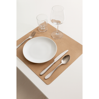 Basic Culinair BC Placemat Kroko Bruin