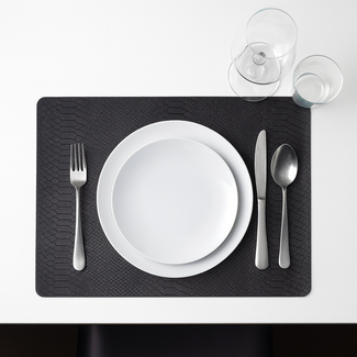 Basic Culinair BC Placemat Kroko Zwart