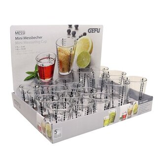 Gefu GEFU Display Mini Maatbeker MESSI, 2x9 stuks
