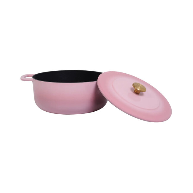 COMBEKK Dutch Oven Enameled Recycled Cast Iron 28cm Pink