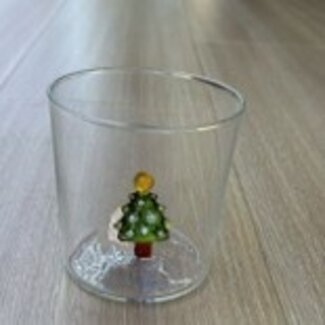 Basic Culinair BC glas 350ml kerstboom
