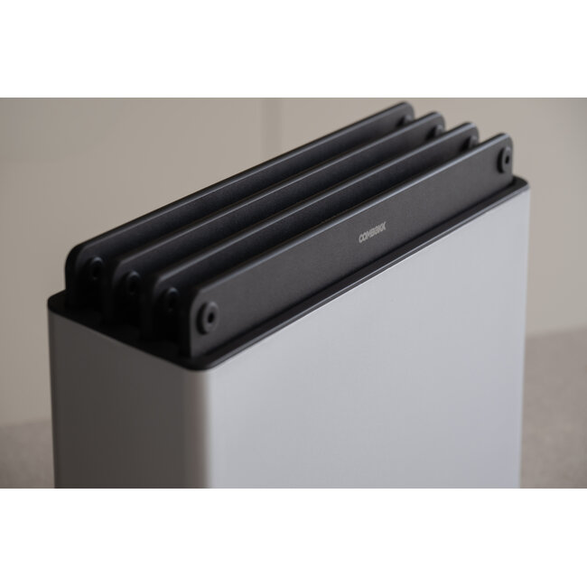 COMBEKK Cuttingboard Station 4 pcs Steel/ Black