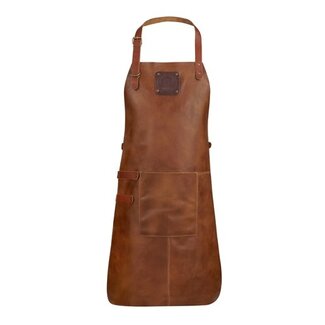 Witloft WITLOFT Schort Buffalo met zak - Cognac - Buffelleer