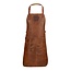 WITLOFT Schort Buffalo met zak - Cognac - Buffelleer
