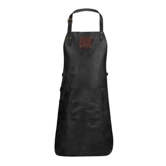 Witloft WITLOFT Schort Buffalo met zak - Zwart - Buffelleer