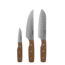 COMBEKK Knive-set 3pcs Brown