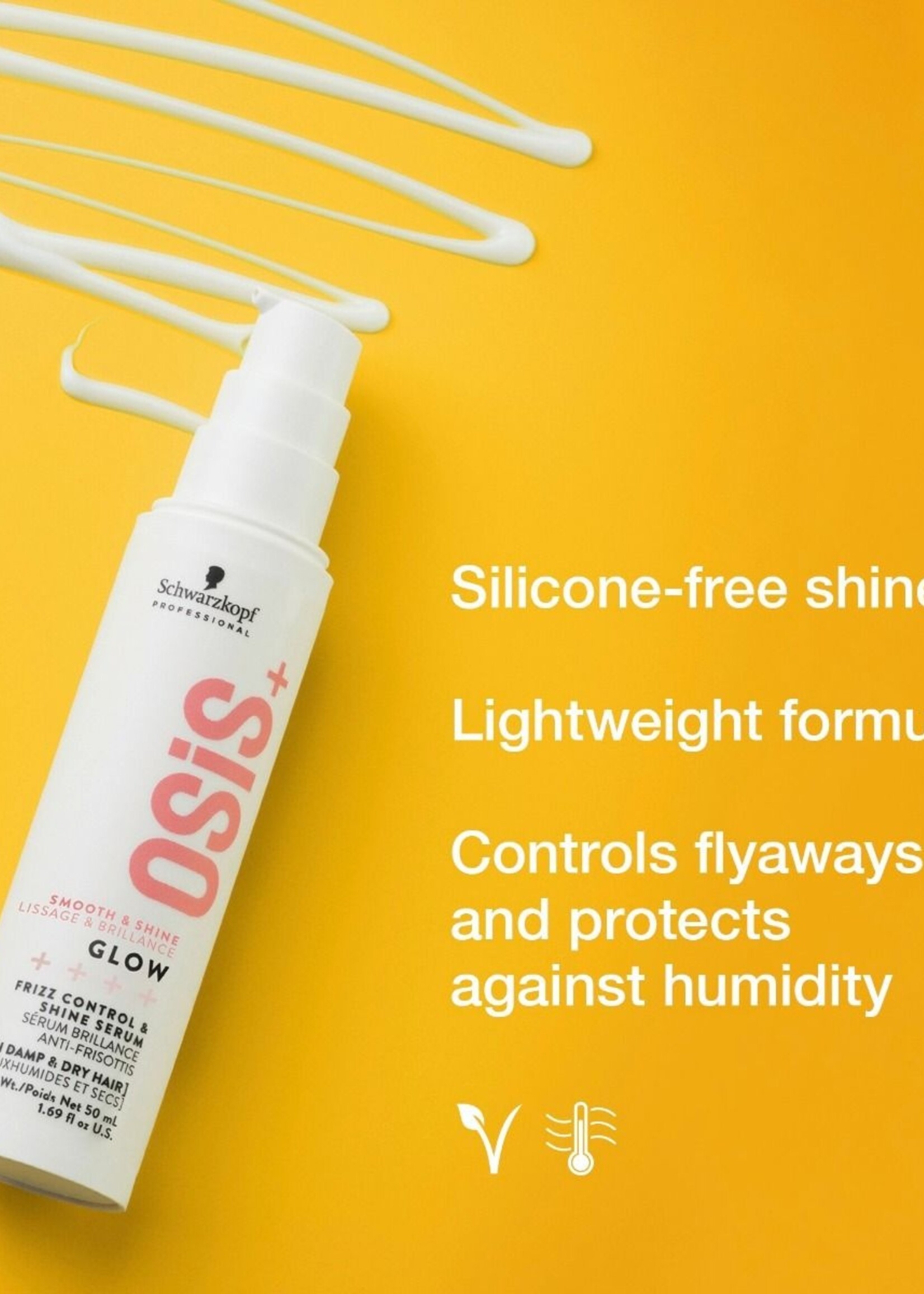 Schwarzkopf Professional Schwarzkopf OSiS+ Smooth & Shine Glow Frizz Control & Shine Serum - 50ml