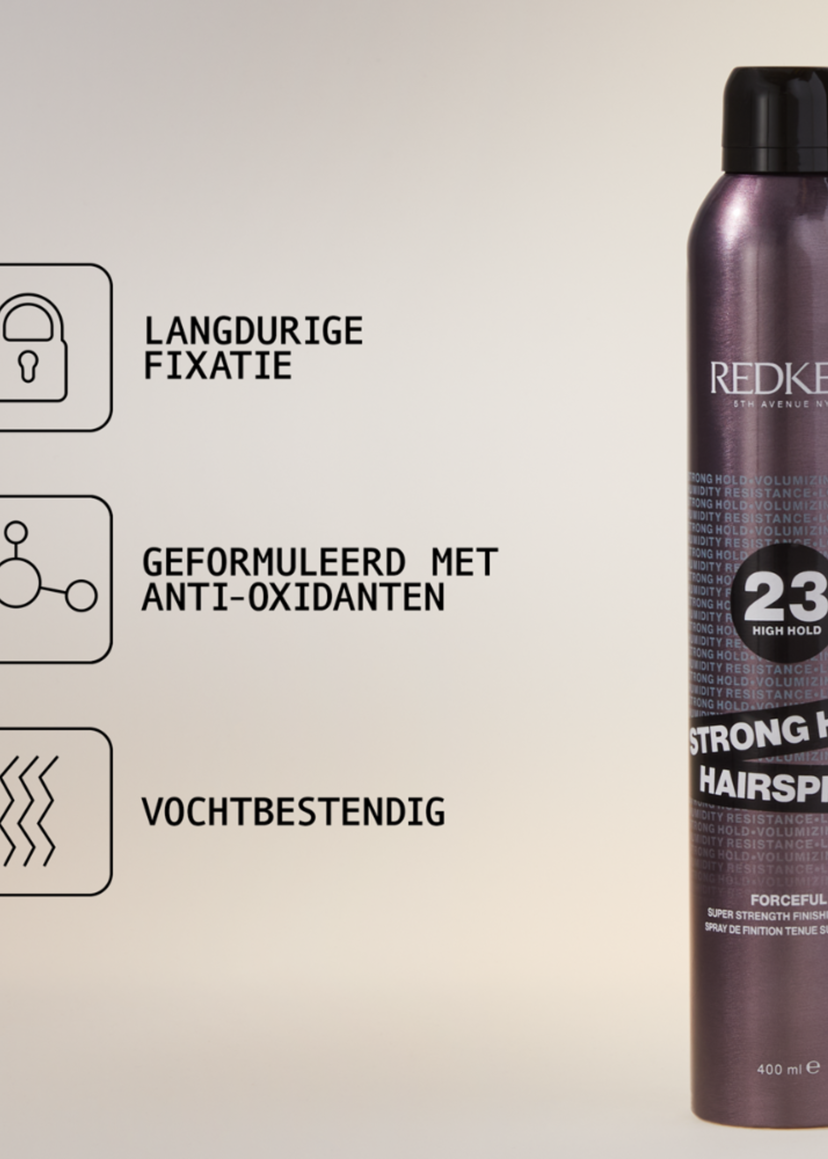 Redken Redken Forceful 23 Strong Hold Hairspray - 400ml