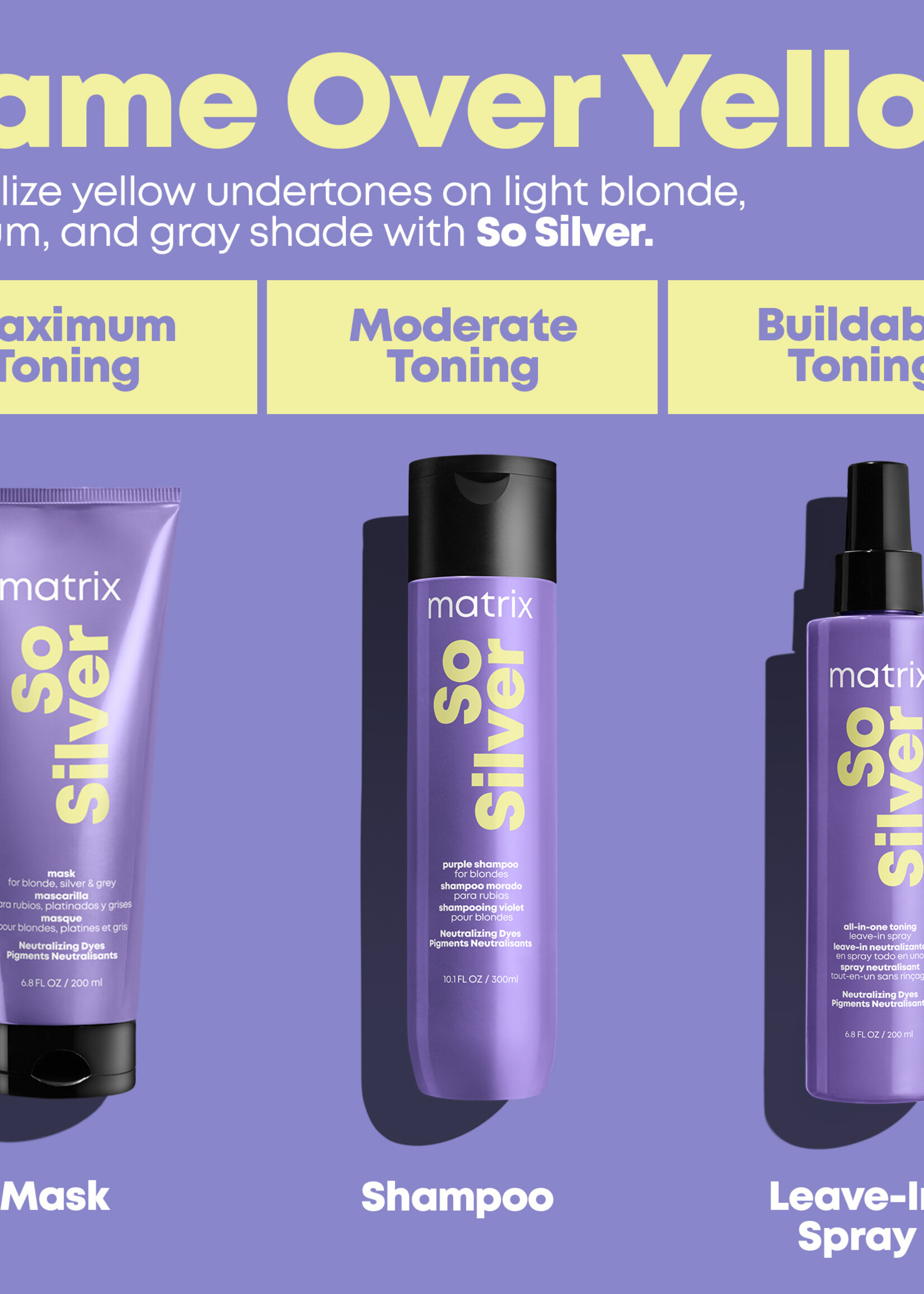 Matrix Matrix Total Results So Silver Toning Leave-In Spray - 200ml