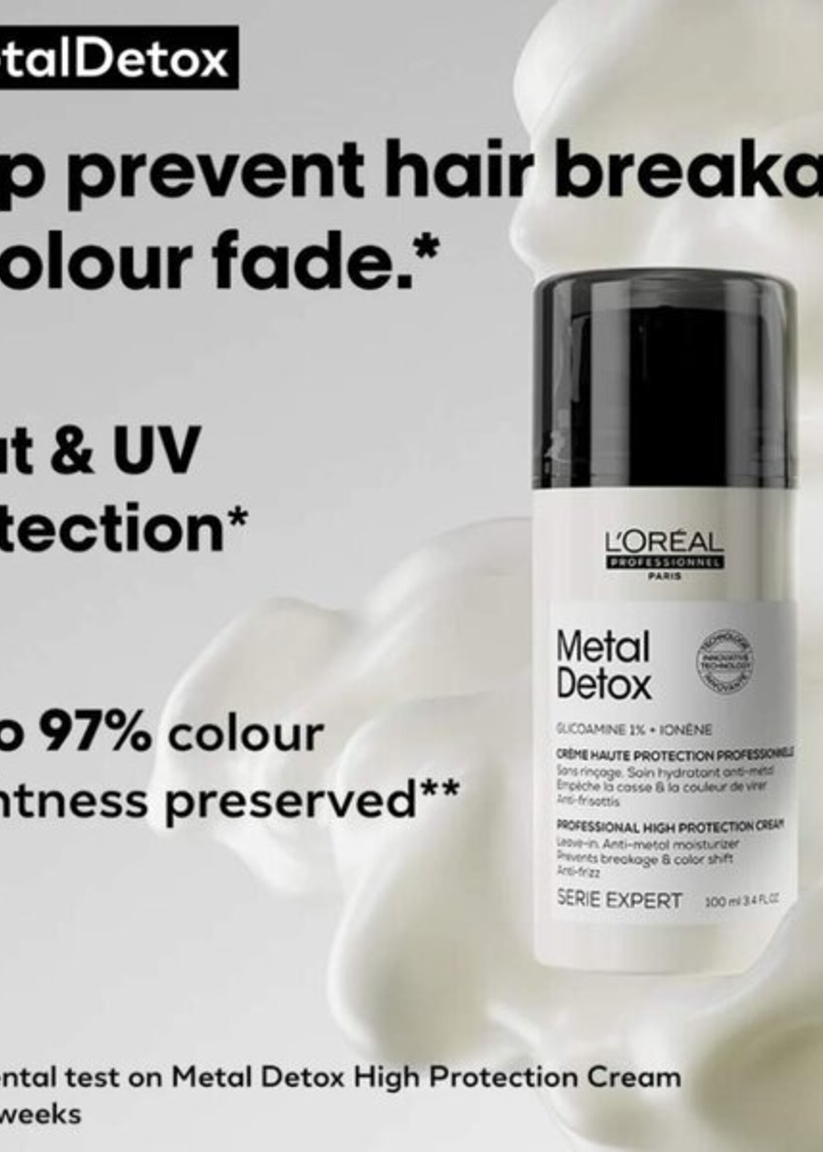 L'Oreal Professionnel L'Oreal Metal Detox High Protection Leave In crème - 100 ml