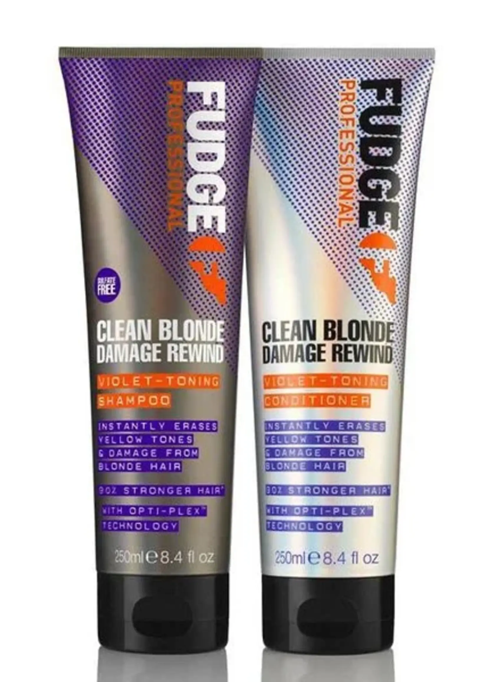 Fudge Fudge Clean Blonde Damage Rewind Violet Duo Pack - 2X250ml