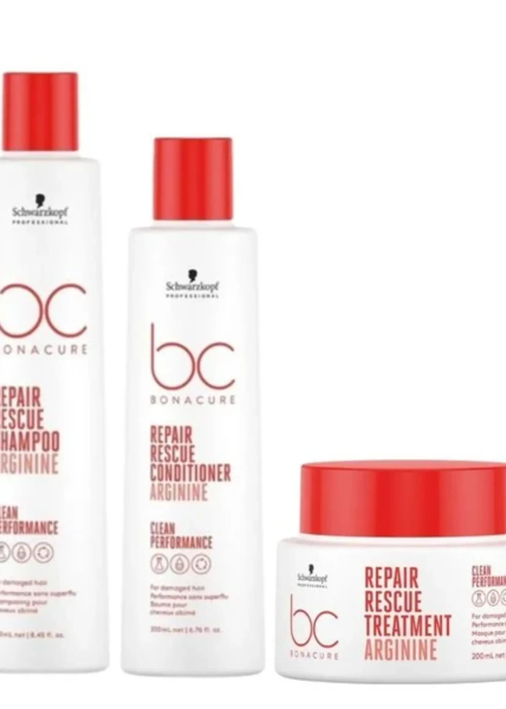 Schwarzkopf Professional Schwarzkopf Bonacure Clean Performance Repair Rescue Care Set - 250+200ml+200ml