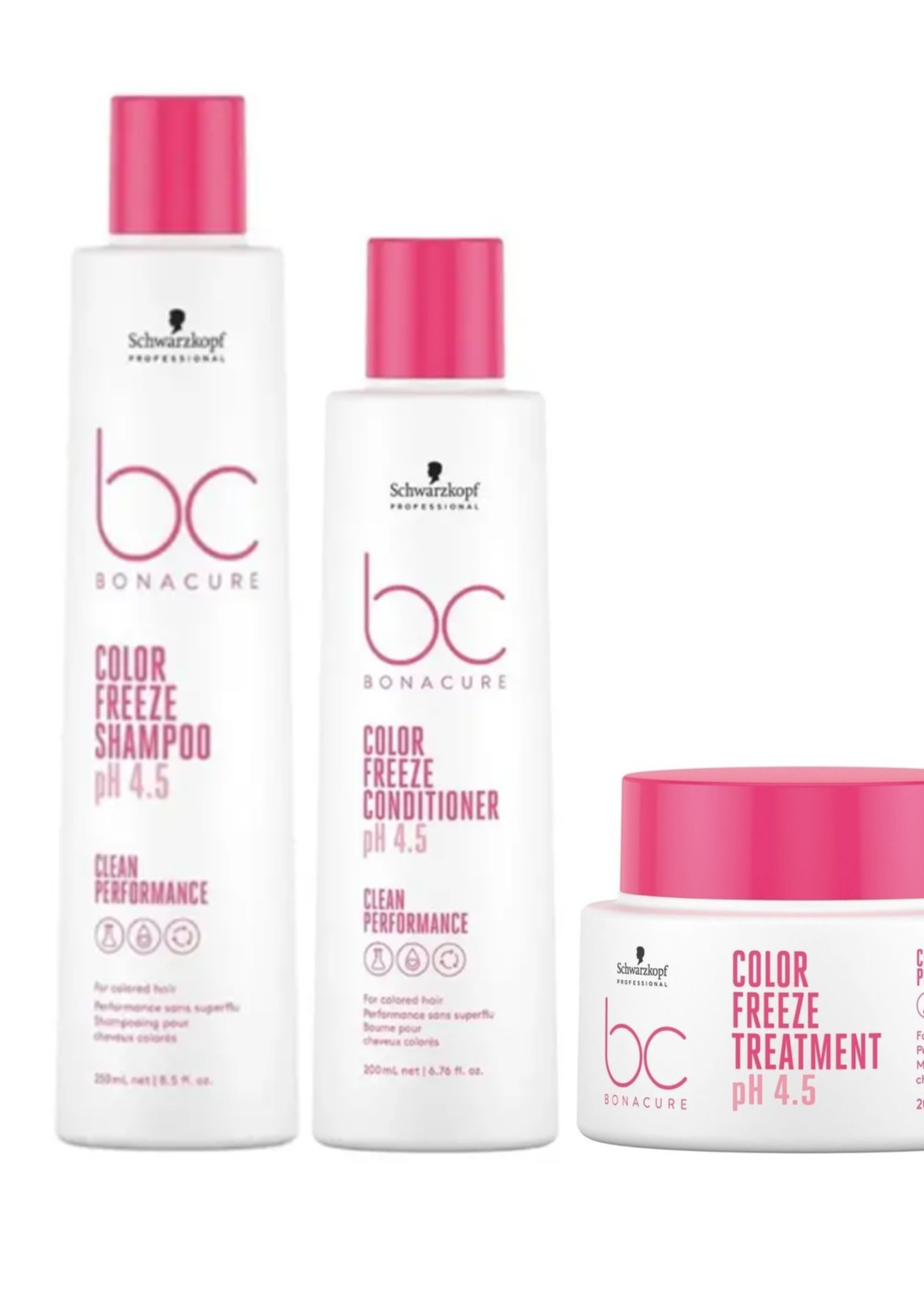 Schwarzkopf Professional Schwarzkopf Bonacure Clean Performance Color Freeze Care Set - 250+200ml+200ml