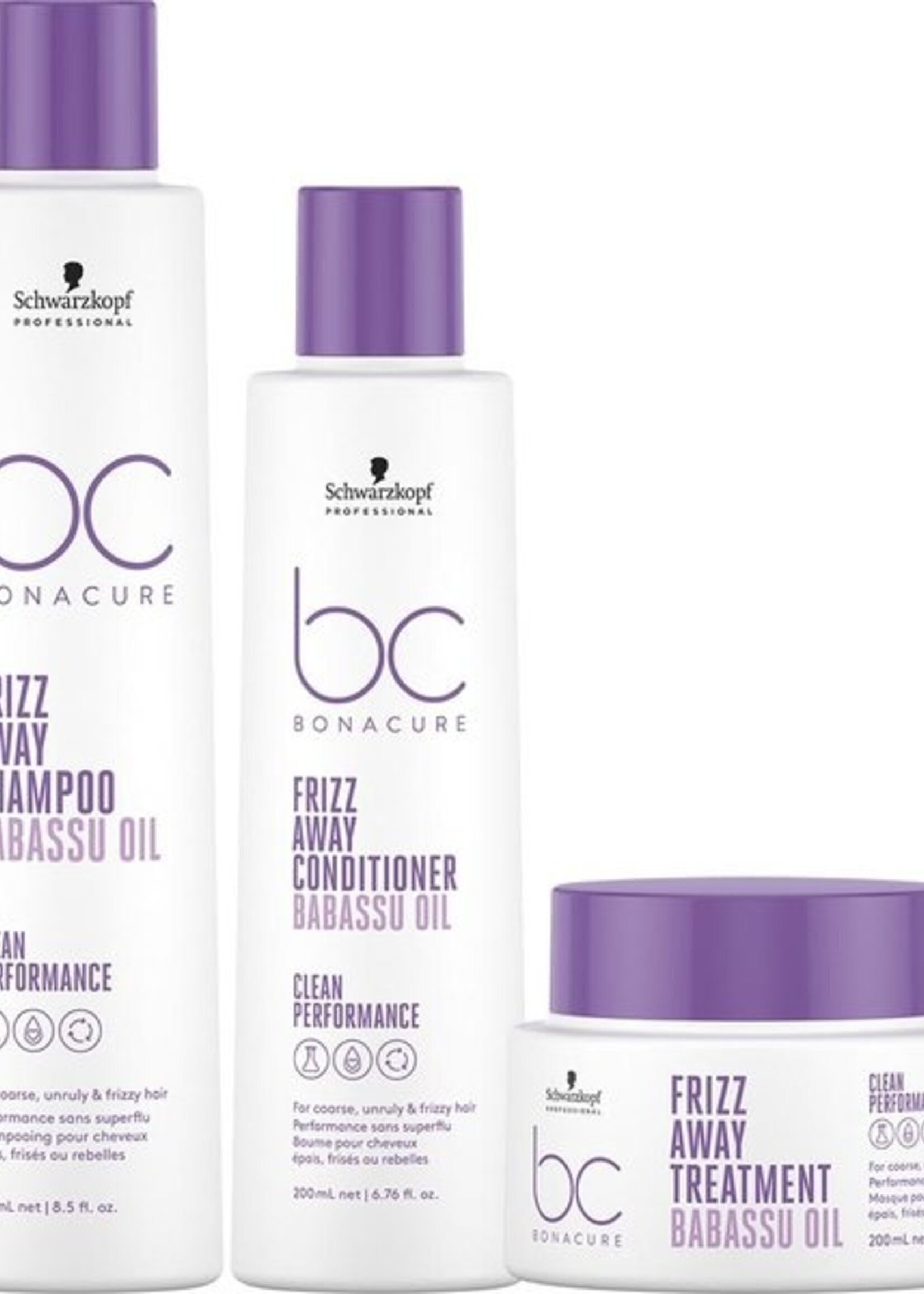 Schwarzkopf Professional Schwarzkopf Bonacure Frizz Away Care Set - 250+200+200ml