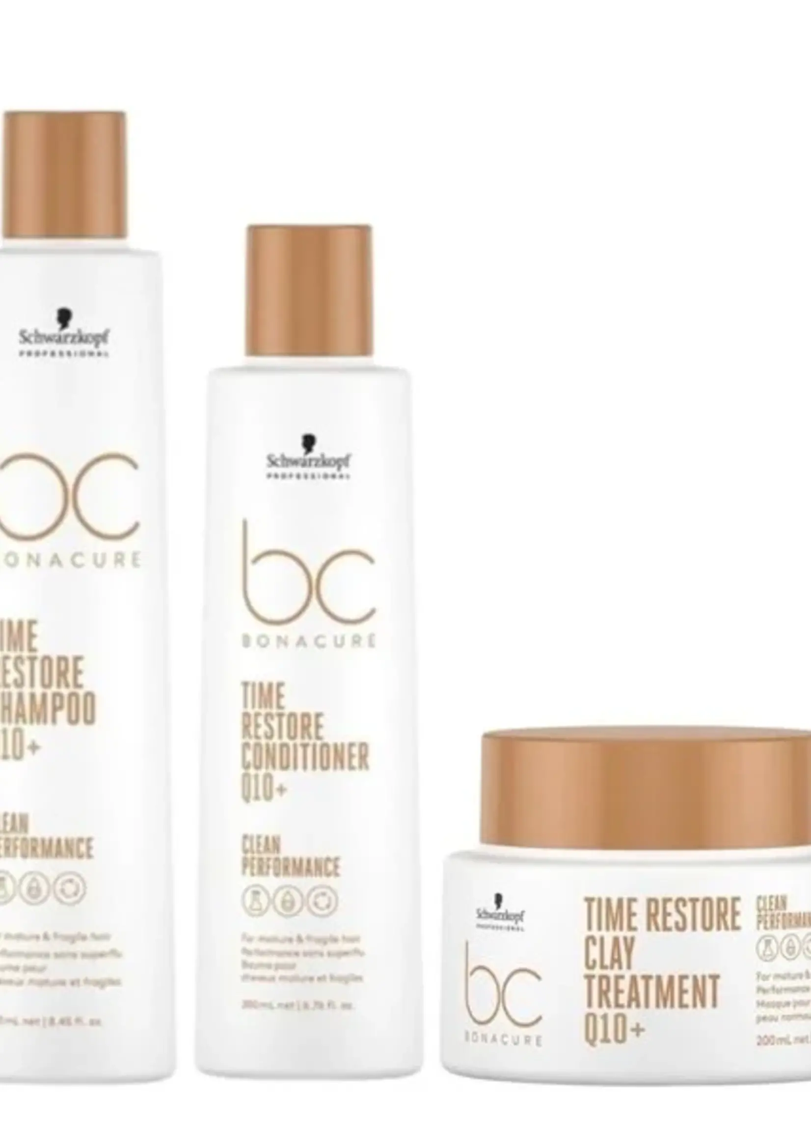Schwarzkopf Professional Schwarzkopf Bonacure Clean Performance Time Restore Care Set - 250+200ml+200ml