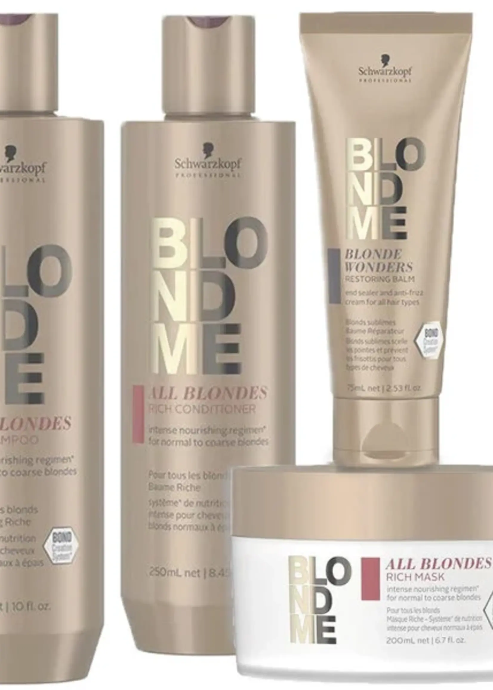 Schwarzkopf Professional Schwarzkopf Blond Me All Blondes Rich XXL Set - 300+250+200+75ml