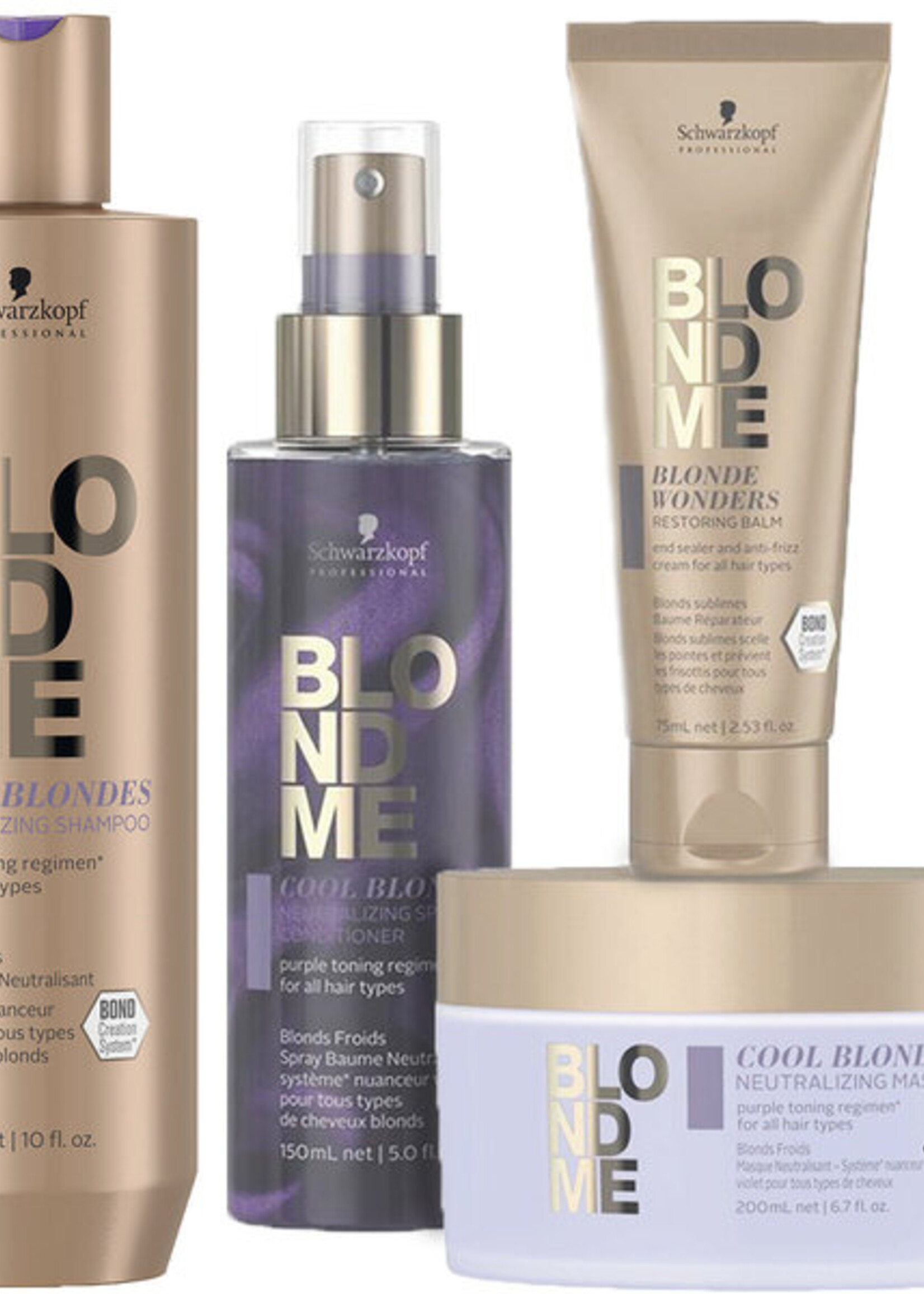Schwarzkopf Professional Schwarzkopf Blond Me Cool Blondes Neutralizing XXL Set - 300+150+200+75ml