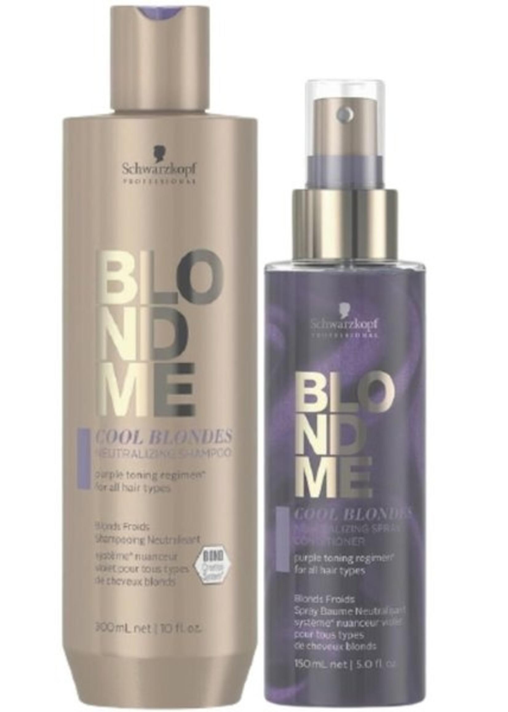 Schwarzkopf Professional Schwarzkopf Blond Me Cool Blondes Neutralizing Duo Set - 300+150ml