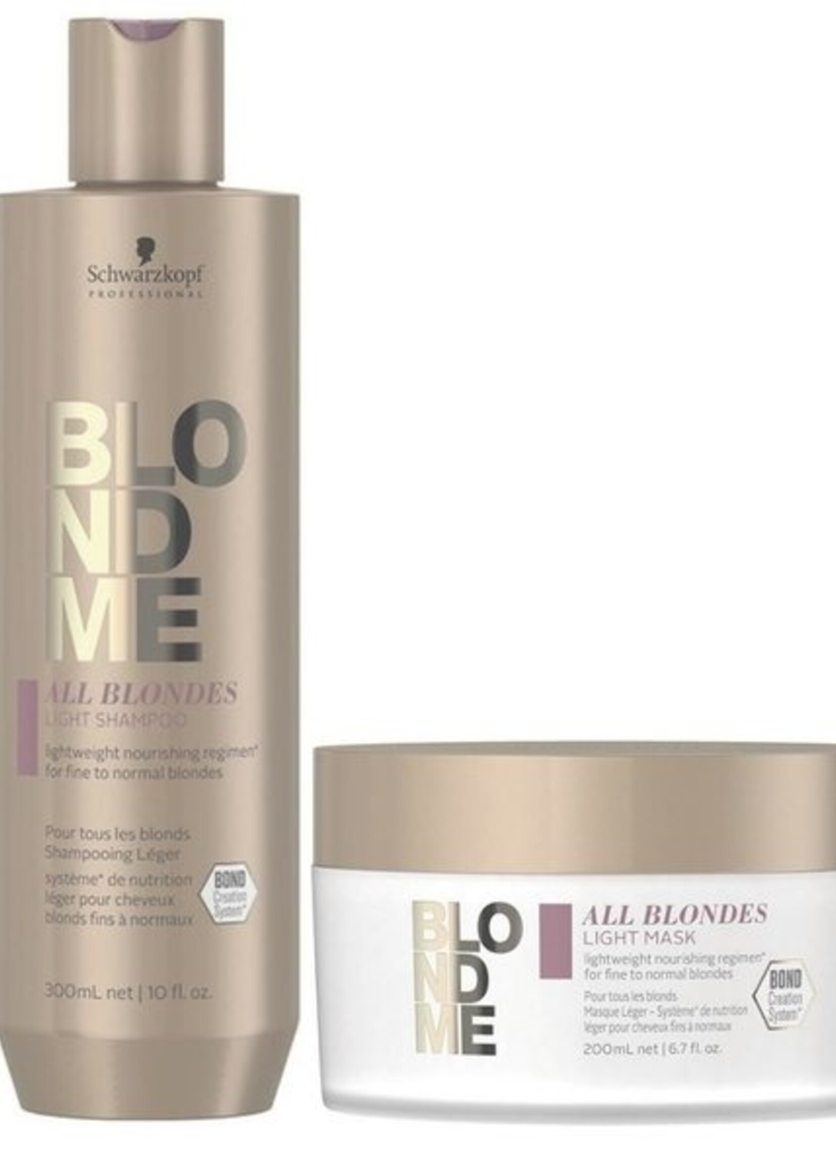Schwarzkopf Professional Schwarzkopf Blond Me All Blondes Light Care Set - 300+200ml
