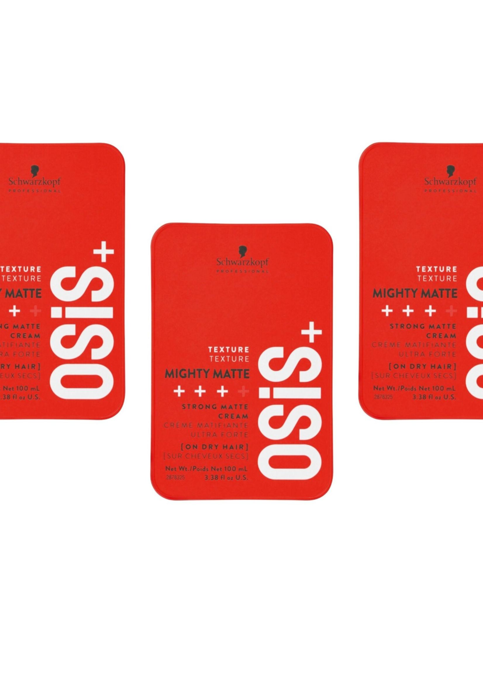 Schwarzkopf Professional Schwarzkopf OSiS+ Texture Mighty Matte Strong Matte Cream Triple Set - 3x100ml